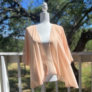 Vintage | Peach Chiffon Sheer Cover